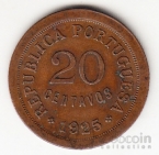 Португалия 20 сентаво 1925