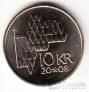 Норвегия 10 крон 2008
