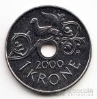 Норвегия 1 крона 2000