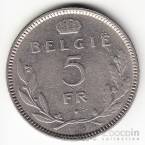 Бельгия 5 франков 1936 Belgie