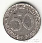Германия 50 пфеннигов 1938 A