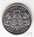 Латвия 1 лат 2007 Застежка