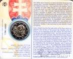 Словакия 2 евро 2018 25 лет Словацкой Республики (карта)