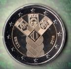 Эстония 2 евро 2018 100-летие Независимости Прибалтийских Государств (блистер)