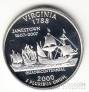США 25 центов 2000 Штаты США - Virginia (серебро, S)