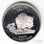 США 25 центов 2005 Штаты США - Kansas (серебро, S)