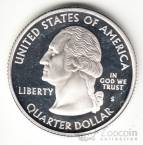 США 25 центов 2007 Штаты США - Washington (серебро, S)