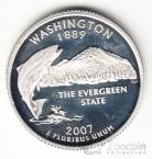 США 25 центов 2007 Штаты США - Washington (серебро, S)