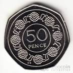 Гибралтар 50 пенсов 1989