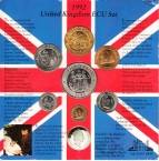Великобритания набор 7 монет 1992 (блистер)