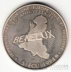 Люксембург 5 экю 1994 Герцогиня Шарлотта