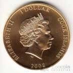 Острова Кука 1 доллар 2008 Правители - Король Уильям 1