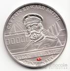 Острова Кука 1 доллар 2012 Гибель Титаника - Эдвард Джон Смит