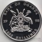 Уганда 1000 шиллингов 1998 Принцесса Диана №2