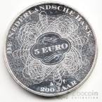 Нидерланды 5 евро 2014 200 Лет Банку