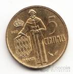 Монако 5 сентим 1977
