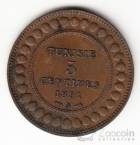 Тунис 5 сентим 1891