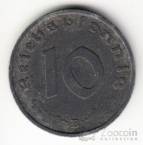 Германия 10 пфеннигов 1944 B