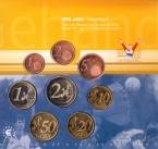 Нидерланды набор 8 монет евро 2001 (блистер)