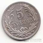 Уругвай 5 сентезимо 1909