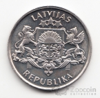 Латвия 2 лата 1993 75 лет Независимости
