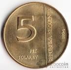 Словения 5 толаров 1994 50-летие Денежно-кредитного института