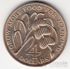 Доминика 4 доллара 1970 FAO