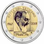 Ватикан 2 евро 2018 50 лет со дня смерти падре Пио (блистер)