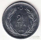 Турция 2 1/2 лиры 1979 Турчанка