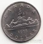 Канада 1 доллар 1975-1976
