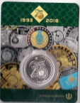 Казахстан 100 тенге 2018 События - 25 лет Национальной валюте (блистер)