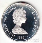 Барбадос 25 долларов 1978 25 лет Коронации