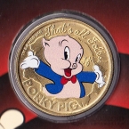 Тувалу 1 доллар 2019 Поросенок Порки (конверт с маркой)