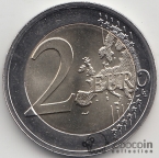 Люксембург 2 евро 2019 Великая Герцогиня Шарлотта