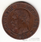 Франция 5 сентим 1853