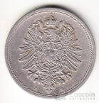 Германия 10 пфеннигов 1876 В