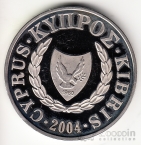 Кипр 1 фунт 2004 Карта страны