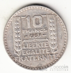 Франция 10 франков 1939 [1]