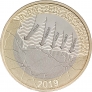 Великобритания 2 фунта 2019 Вторая Мировая война D-Day (блистер)