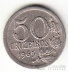 Бразилия 50 крузейро 1965