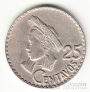 Гватемала 25 сентаво 1969