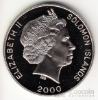 Соломоновы острова 1 доллар 2000 Олимпийские игры в Сиднее - Кенгуру