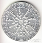 Австрия 100 шиллингов 1978 700 лет битве при Думкруте (Proof)