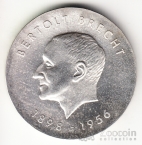 ГДР 10 марок 1973 Бертольт Брэхт