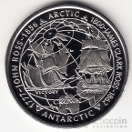 Фолклендские острова 1 крона 2006 Покорение Арктики и Антарктики