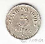 Эстония 5 марок 1924