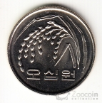 Республика Корея 50 вон 2010
