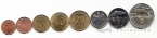 Латвия набор 8 монет 2008-2009