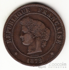 Франция 5 сентим 1872