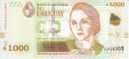 Уругвай 1000 песо 2015
